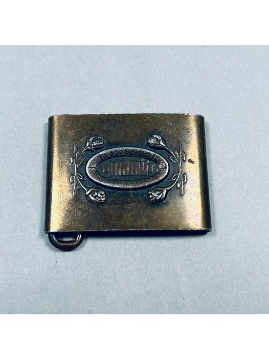 North & Judd Accessories - North & Judd Rose Bowl Gridiron Belt Buckle 1930s